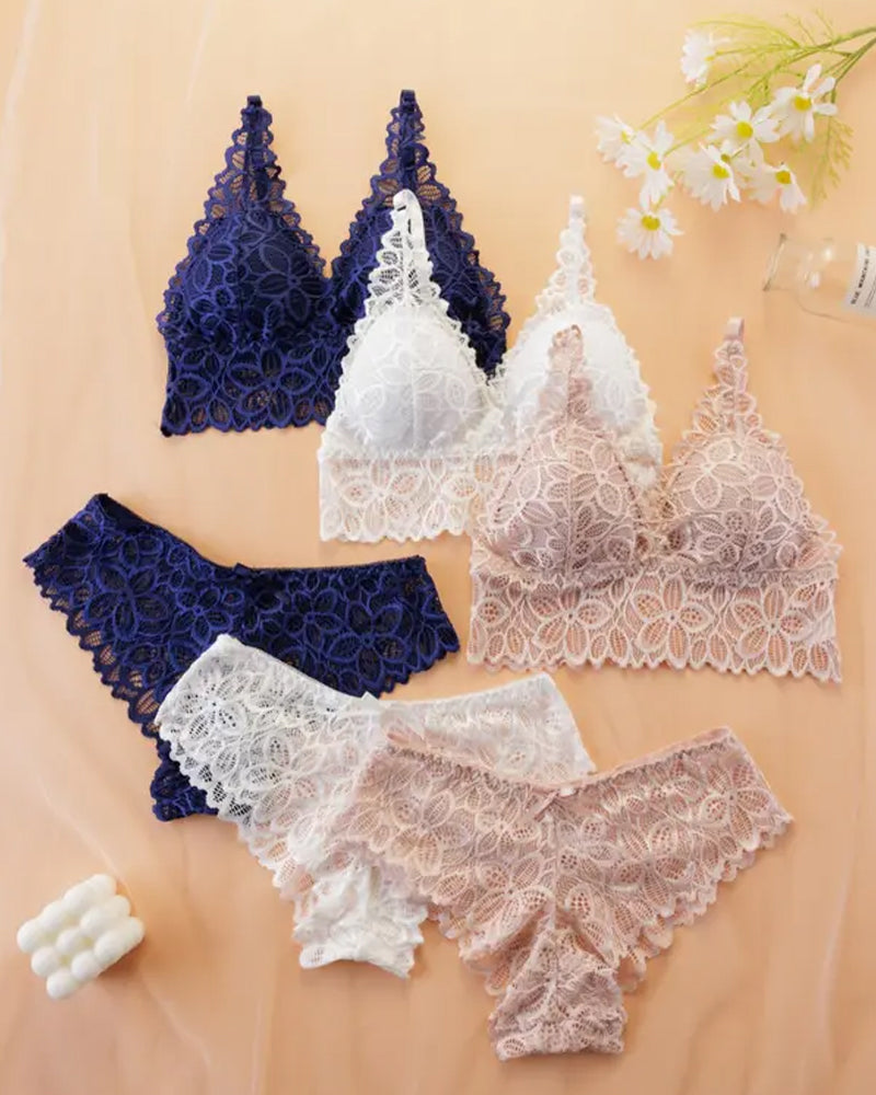 Women's Lace Romantic Underwear Set