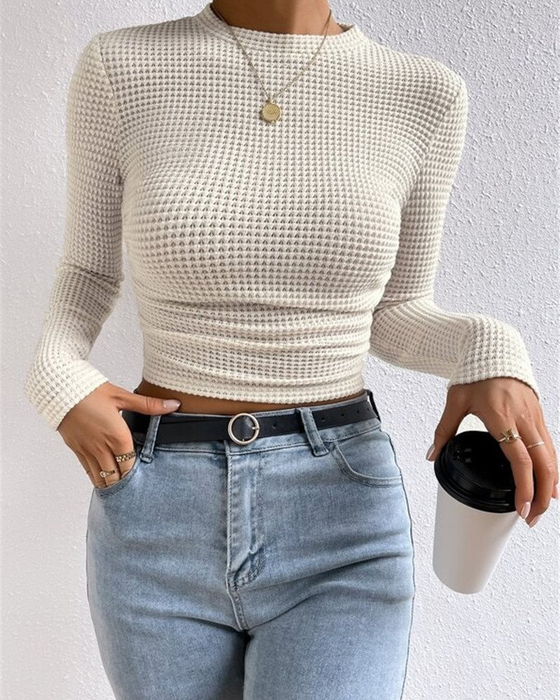 Slim Fit Versatile Long Sleeve Top