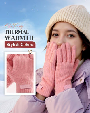 Warm Thermal Knit Touchscreen Gloves