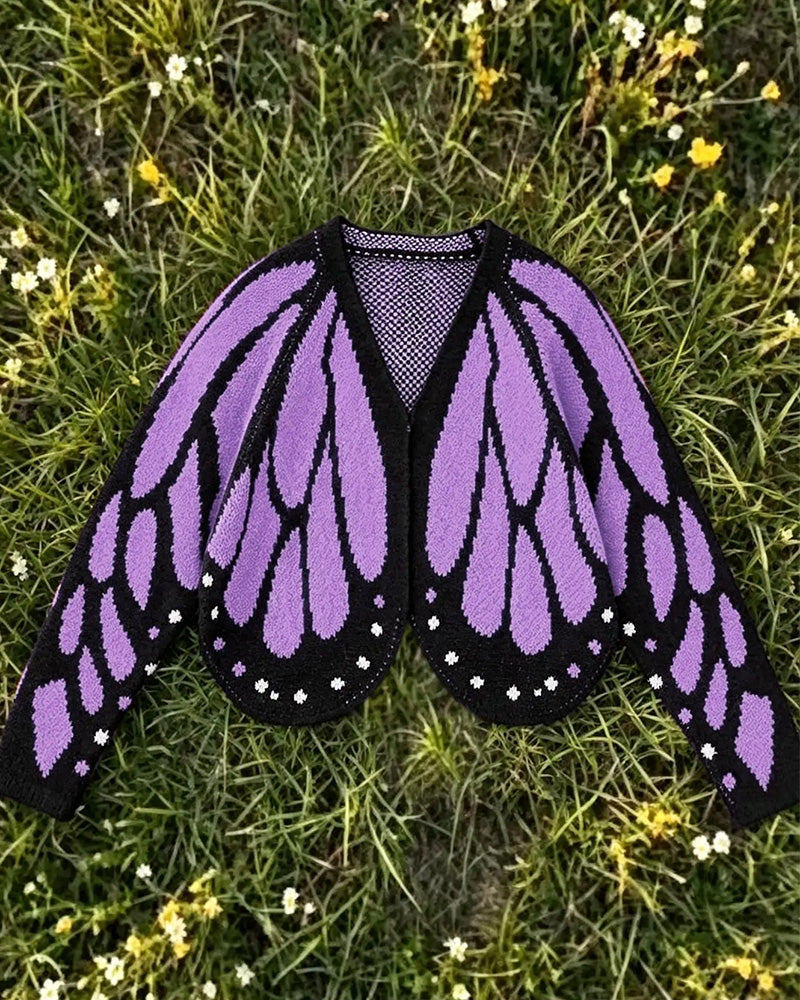 Butterfly Fashion Casual Cardigan