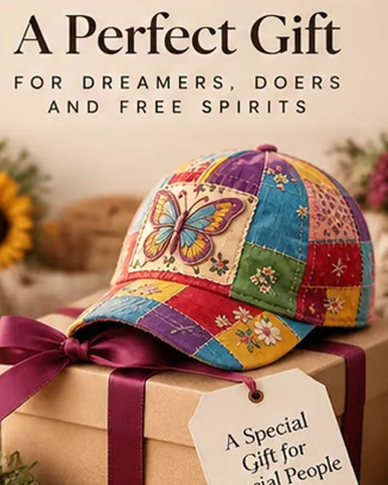 Butterfly Embroidered Baseball Cap