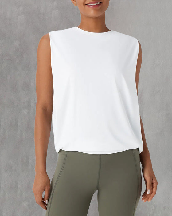 Sleeveless Round Neck Sports Vest
