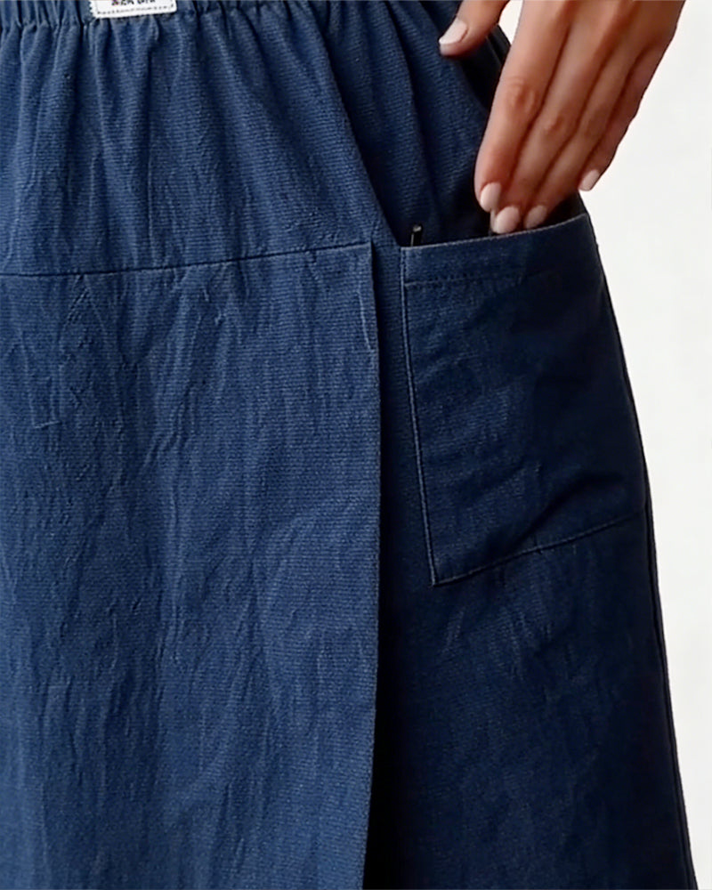 Casual Solid Color Pocket Design Shorts