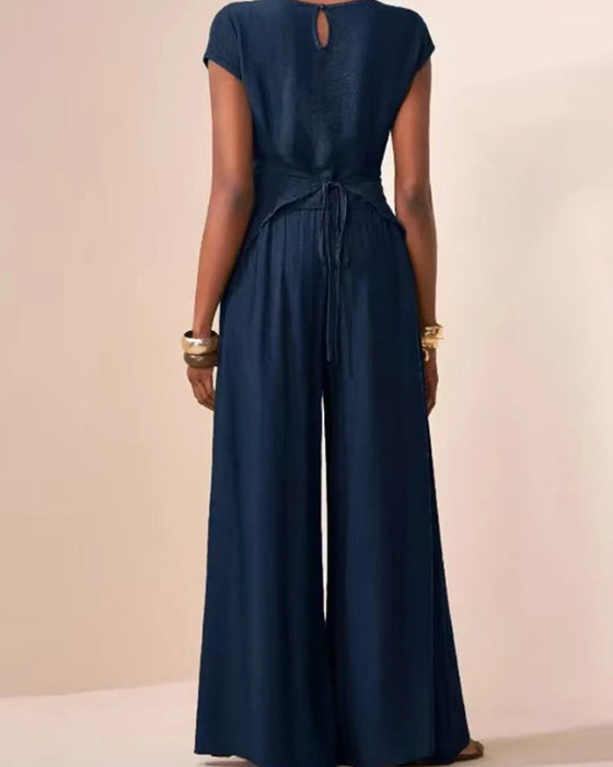 Cross Straps Two-Piece Set