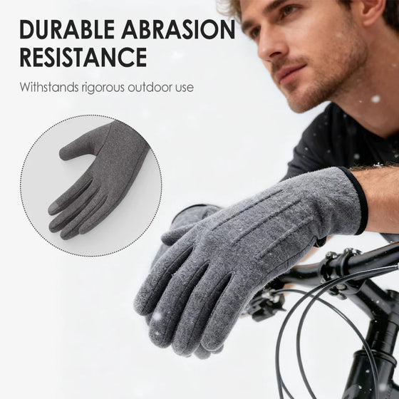 Warm And Windproof Gloves With Touchscreen Function And Anti-Slip Grip
