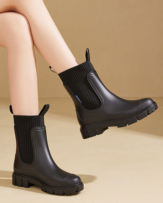 ☔️Waterproof Non-Slip Thick Sole Mid-Calf Boots