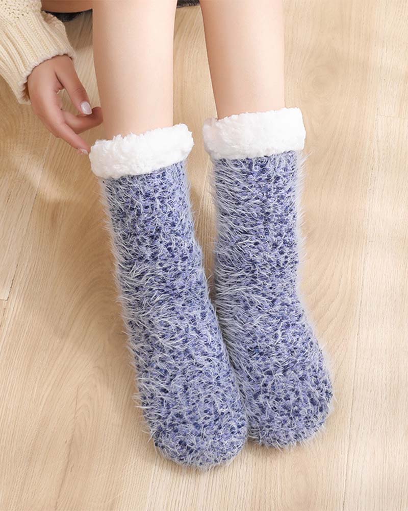 Cozy Lounge Slipper Socks with Grippers