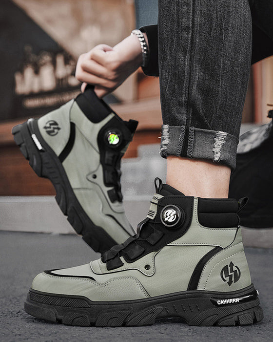 Men's Outdoor Swivel Buckle Work Shoes 🔄👞 – Waterproof 💦, Anti-slip 🚶‍♂️, Comfortable , Breathable 🌬️