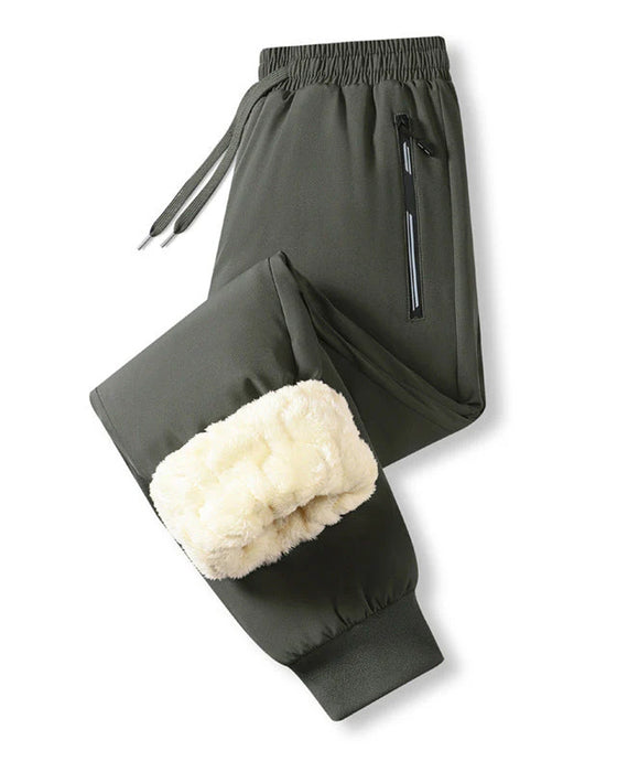 Men's Warm-Lined Waterproof Drawstring Trousers
