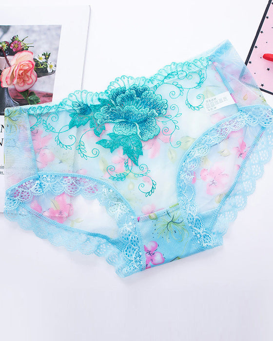 Antibacterial Panty With Lace Embroidery