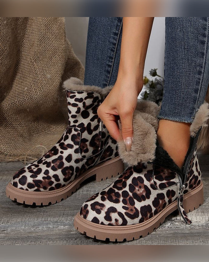 Women's Winter Fleece Snow Boots