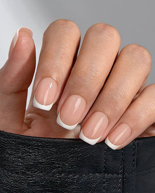 French Square Short Nails