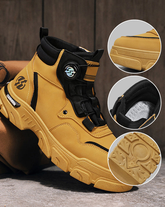 Men's Outdoor Swivel Buckle Work Shoes 🔄👞 – Waterproof 💦, Anti-slip 🚶‍♂️, Comfortable , Breathable 🌬️