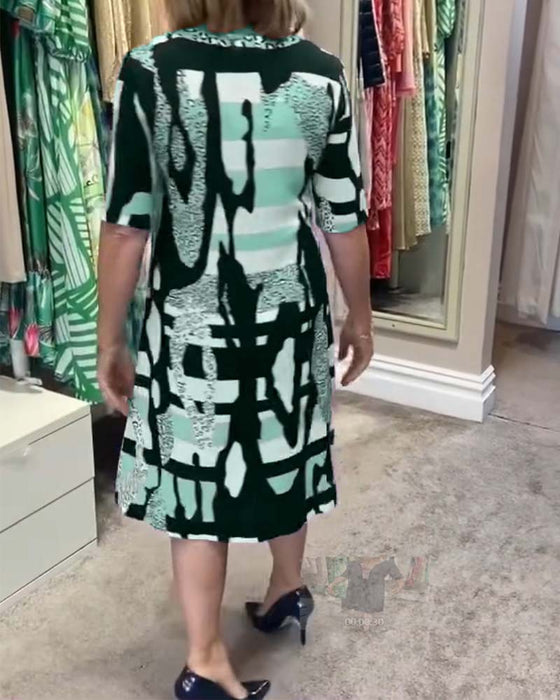 Women's leopard print midi dress