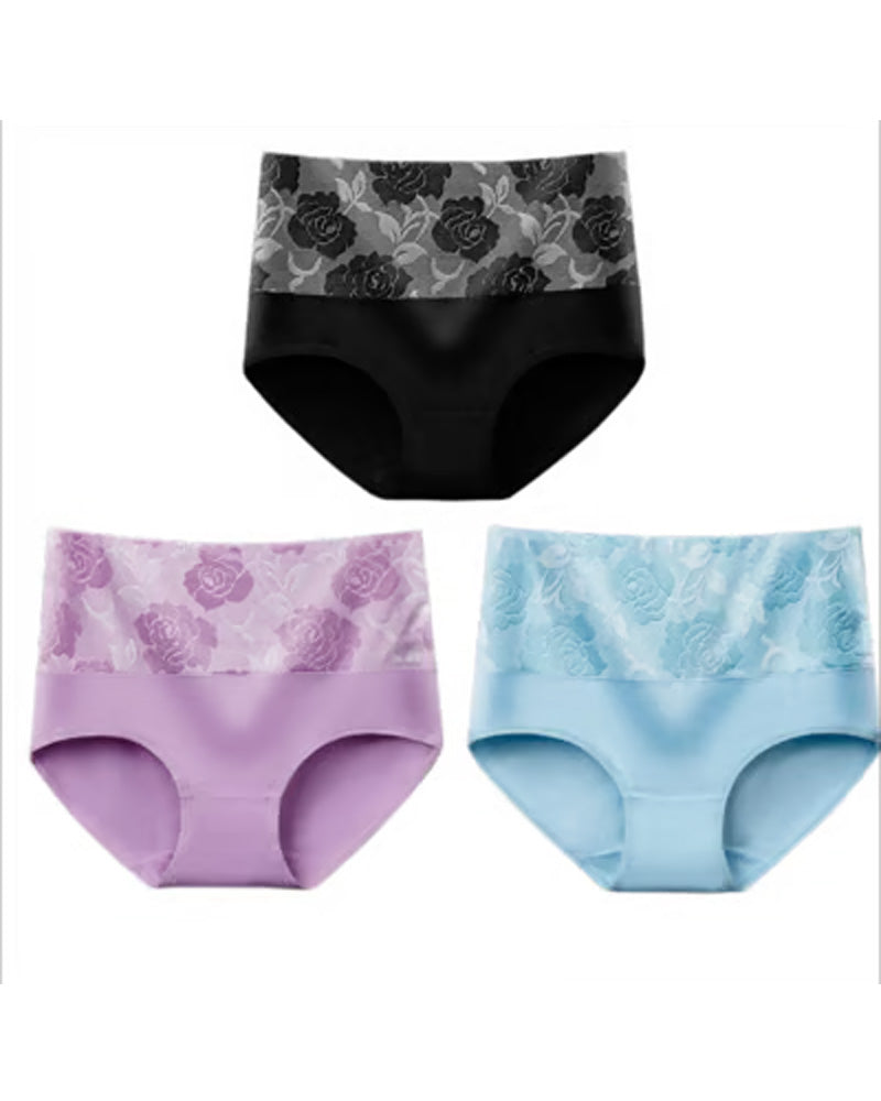 🔥 Women'S High-Waist Tummy Control Panty In Plus Size, Made Of Pure Cotton