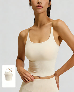 Colorblock Crossover Track Tank Top