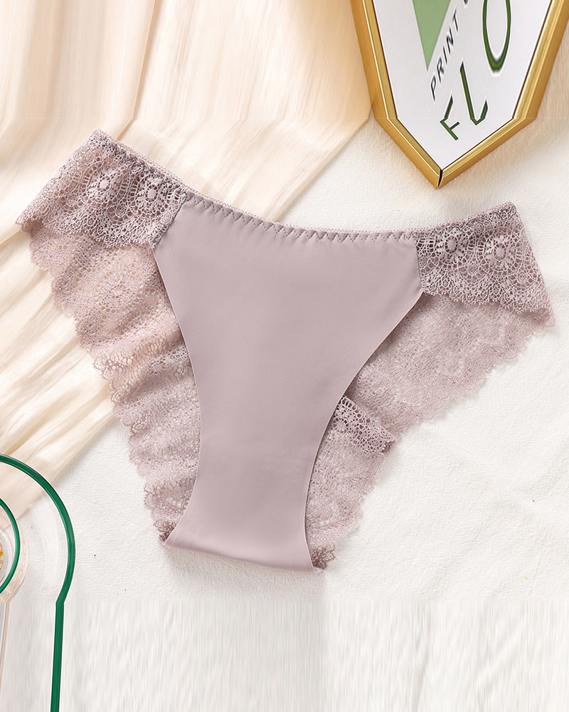 Lace Women's Contrast Lace Panty Set