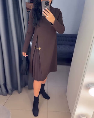 Painted Patchwork Elegant Dress