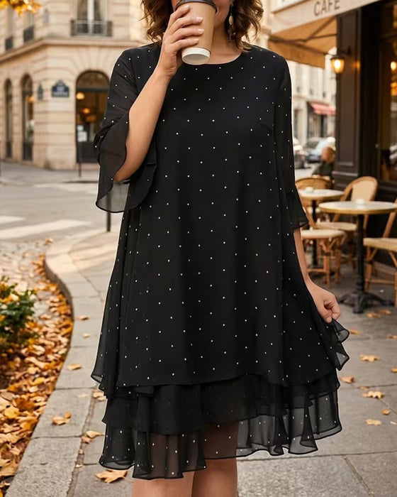 Polka Dot Tiered Dress