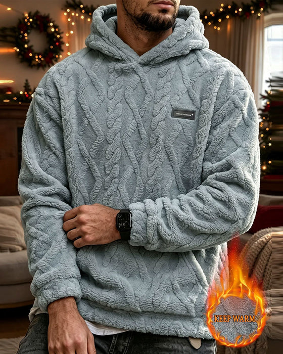 Men's Winter  Jacquard Pattern  Hoodie