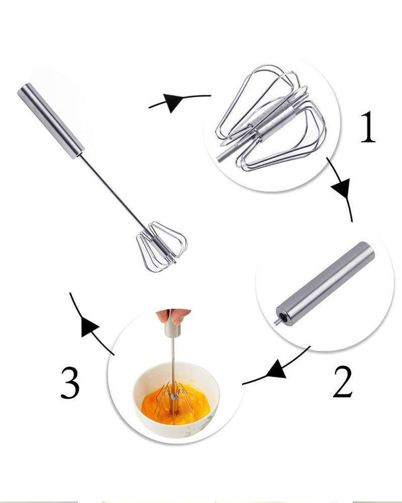 Stainless Steel Semi-Automatic Whisk
