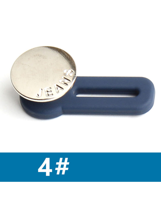 Spring-Loaded Metal Waist Extender Button for Jeans
