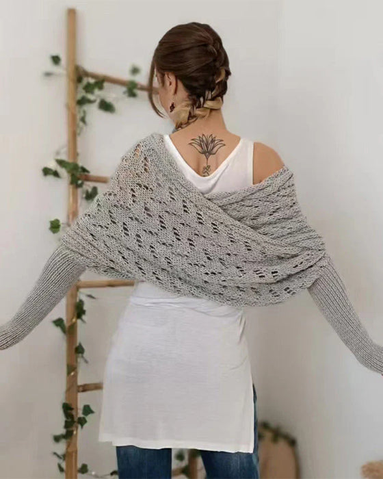 Women's Fashionable Knitted Scarf Shawl
