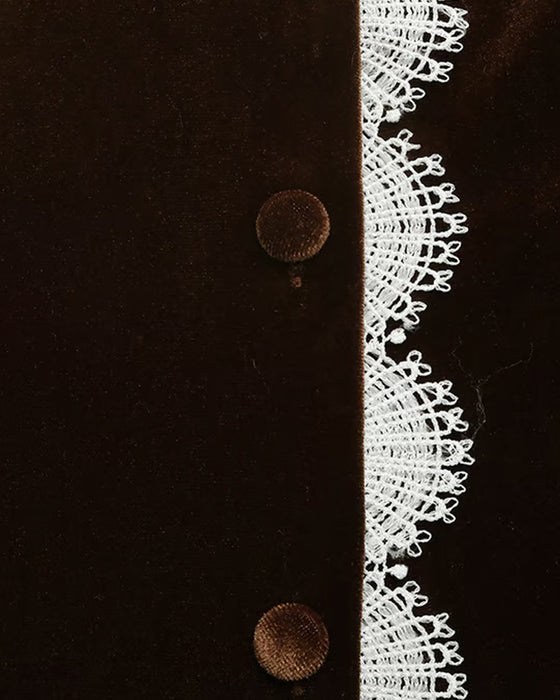 Lace Paneled V-Neck Top