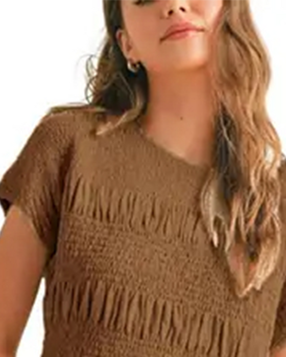 Solid-Color Short-Sleeve Set