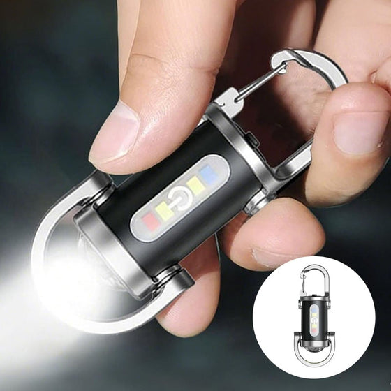 Rechargeable Mini Flashlight Keychain