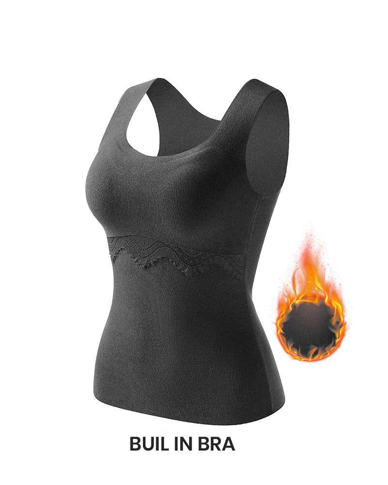 Seamless Thermal Built-In Bra Tank Top