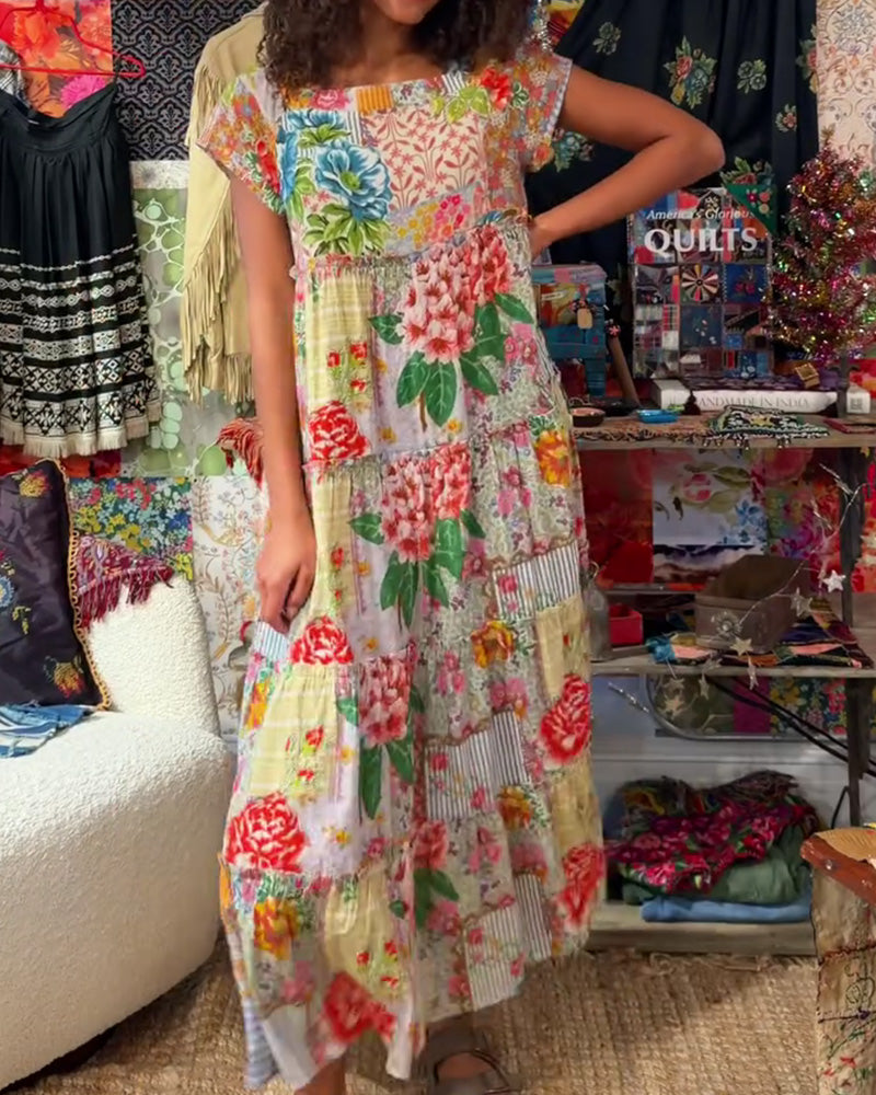 Colorful Printed Dress