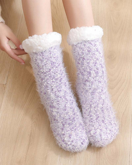 Cozy Lounge Slipper Socks with Grippers