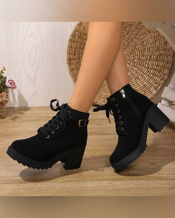 Chunky Platform Ankle Boots