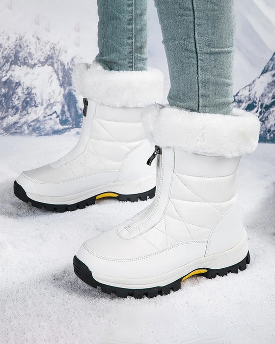 Women’s Non-Slip Warm Zipper Snow Boots