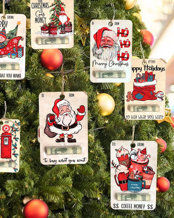 🎅💸 Handcrafted Wooden Money Holders Gift