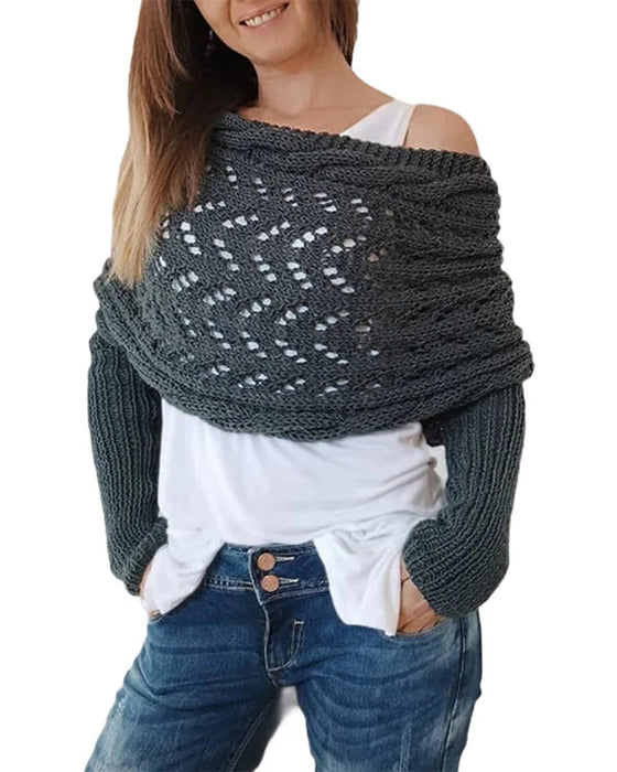 Women's Fashionable Knitted Scarf Shawl
