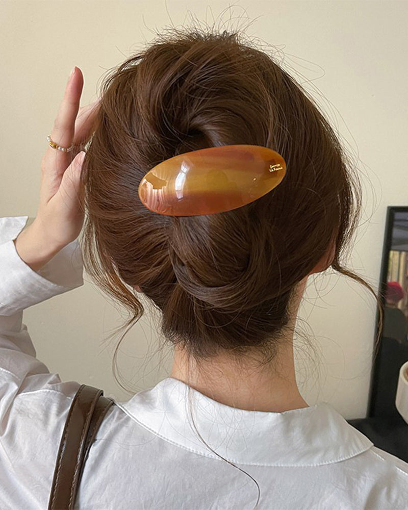 One-word Pone Tail Hairpin Advanced Sense Bangs Clip Half Tie Hair Spring Clip Side Clip Hair Accessories