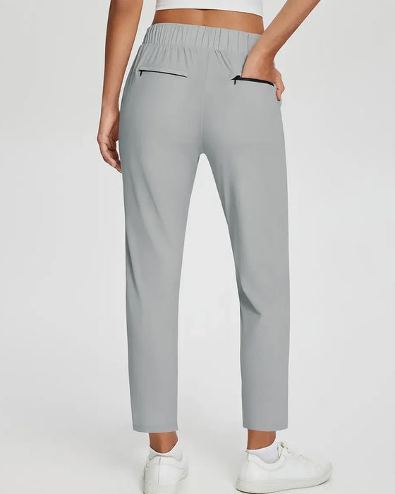 Solid Color Nine Points Pants