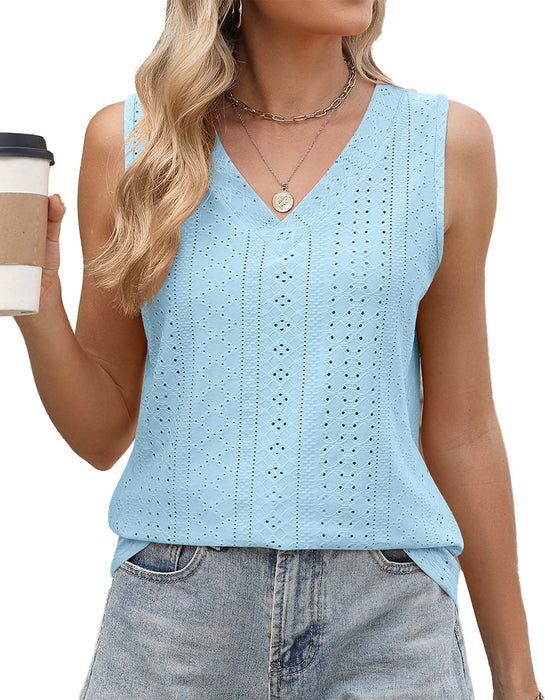 Casual Solid Color Tank Top