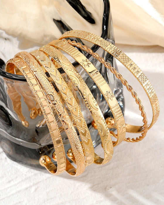 Hexagram bracelet 7-piece set