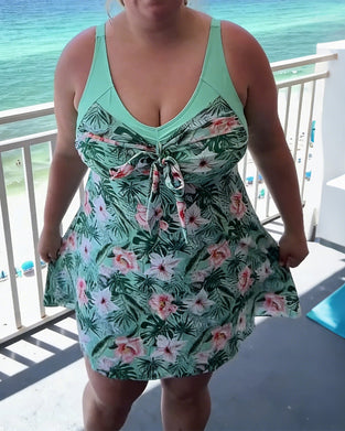 Casual Printed Two-Piece Swimsuit