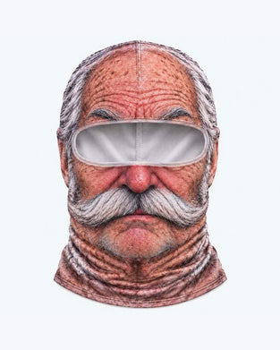 Funny 3d Grumpy Old Man Ski Mask