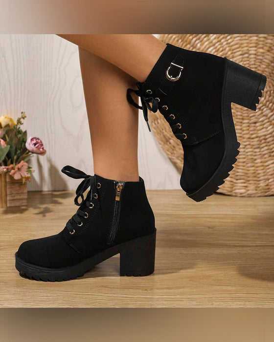 Chunky Platform Ankle Boots