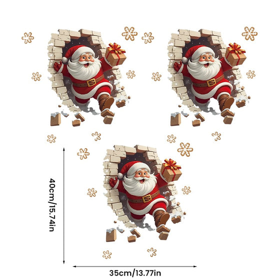 Santa Claus Wall Sticker Set