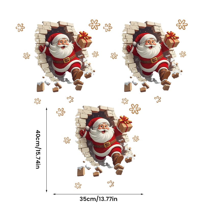 Santa Claus Wall Sticker Set