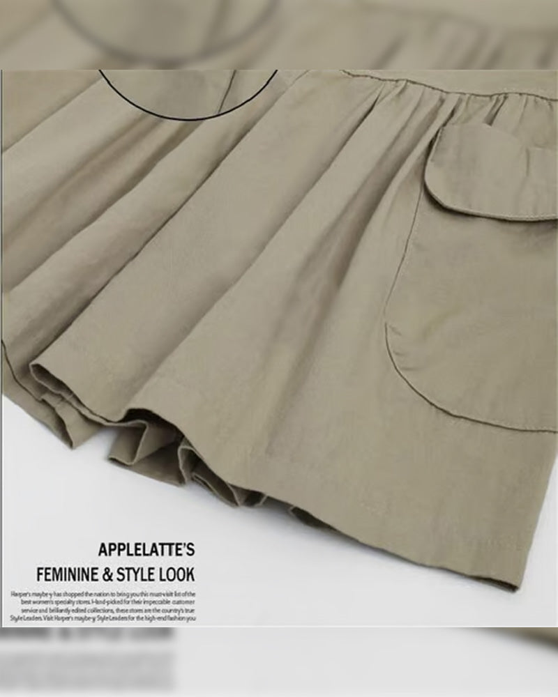 Loose High-Waisted Slimming Shorts