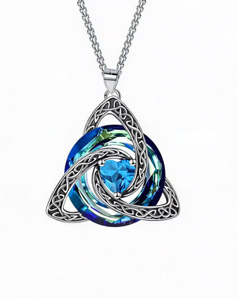 Birthstone Celtic Trinity Knot Necklace ✨
