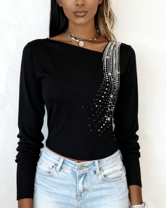 Printed Long Sleeve Top