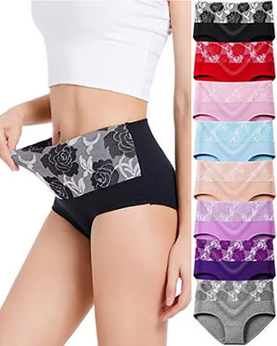 🔥 Women'S High-Waist Tummy Control Panty In Plus Size, Made Of Pure Cotton